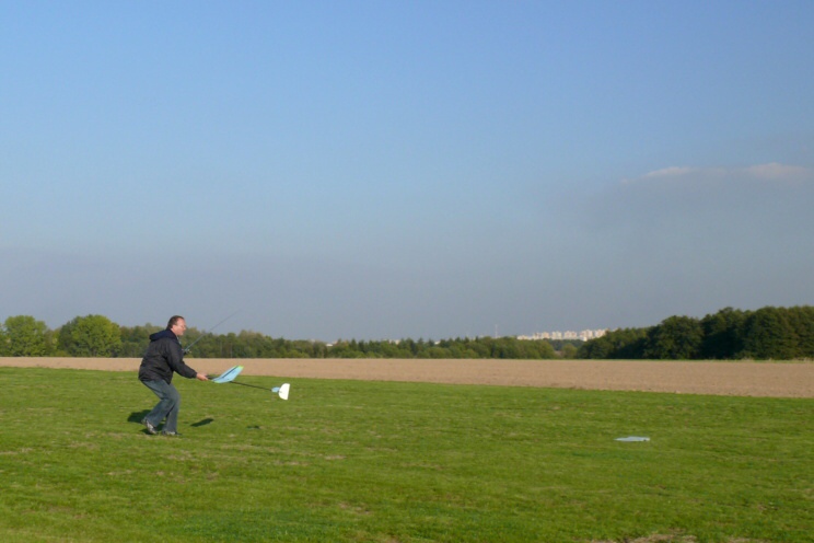 A přistání do ruky!